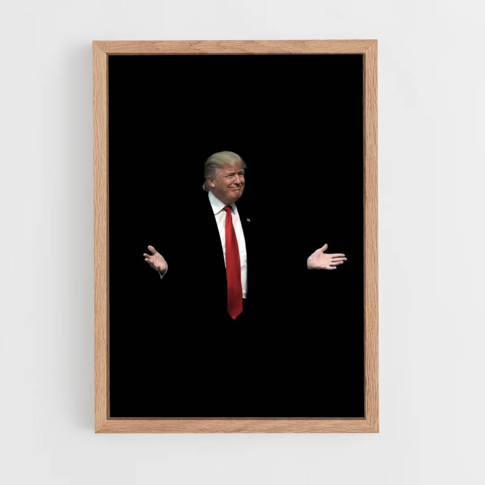 Poster Donald Trump Black