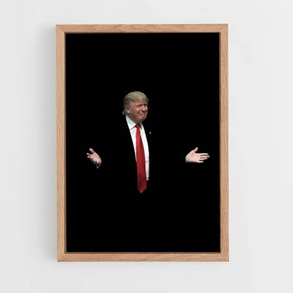 Poster Donald Trump Black