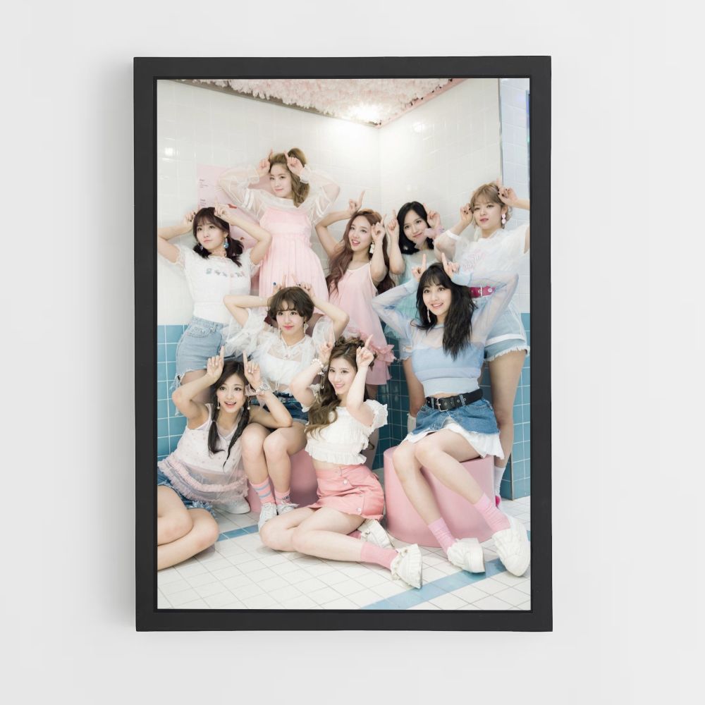 Poster Twice Blue Pink