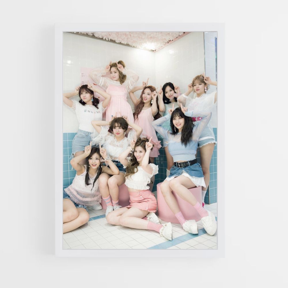 Poster Twice Blue Pink