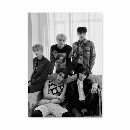 Black and White TXT Poster