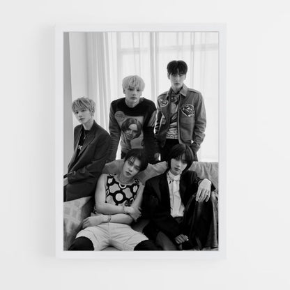 Black and White TXT Poster