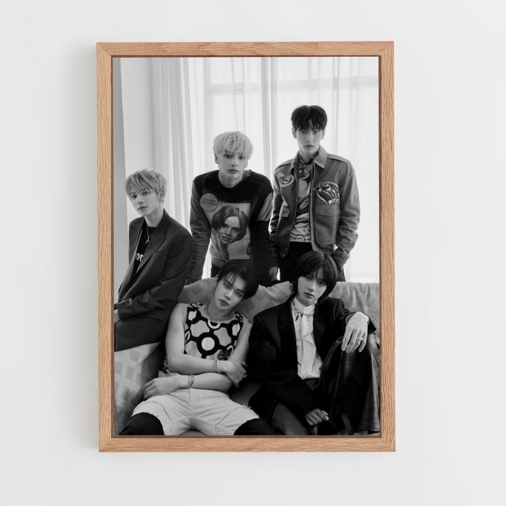 Black and White TXT Poster