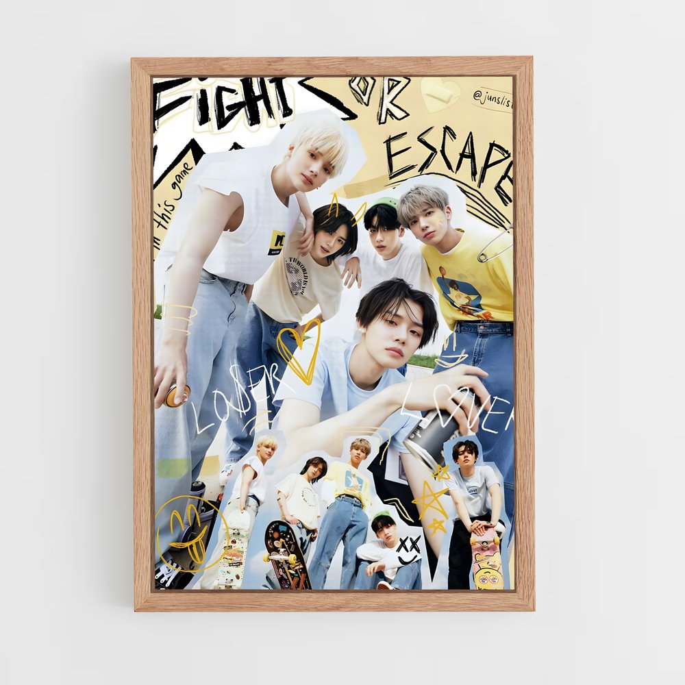 txt-5 cadre Bois clair