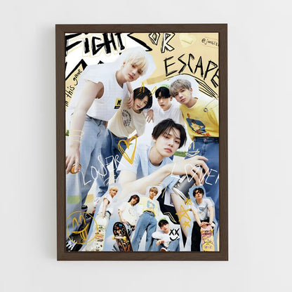 txt-5 cadre Bois foncé