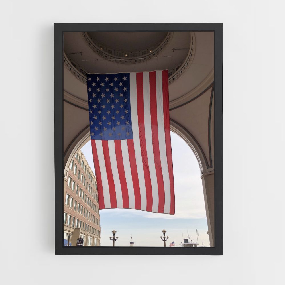 USA Flag Poster