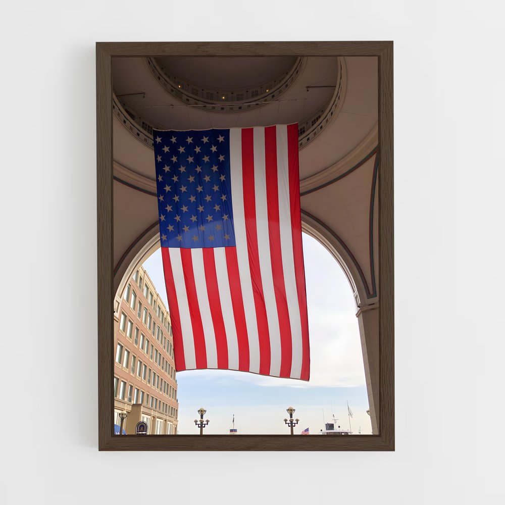 united-states-1 cadre Bois foncé