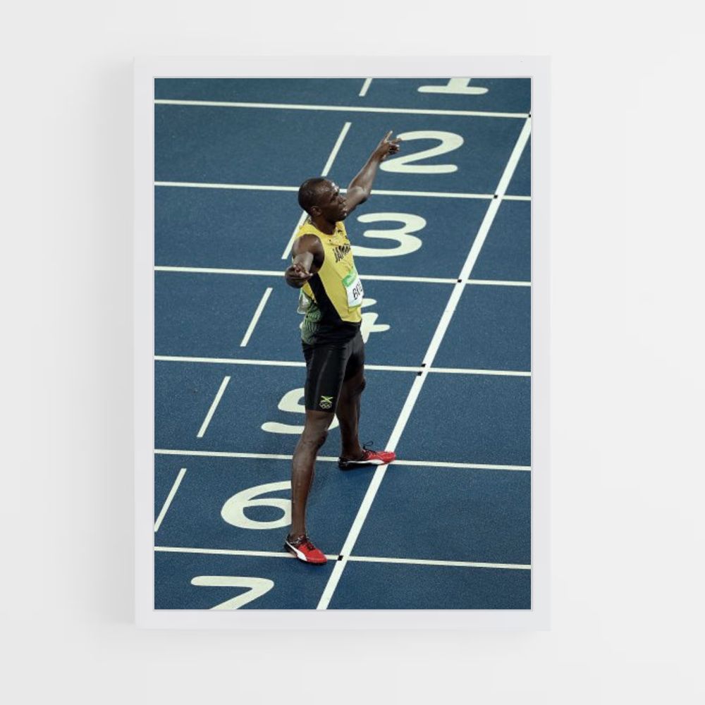 Poster Usain Bolt-kampioen