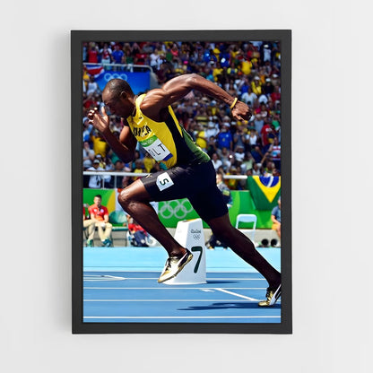 usain-bolt-4 cadre Noir