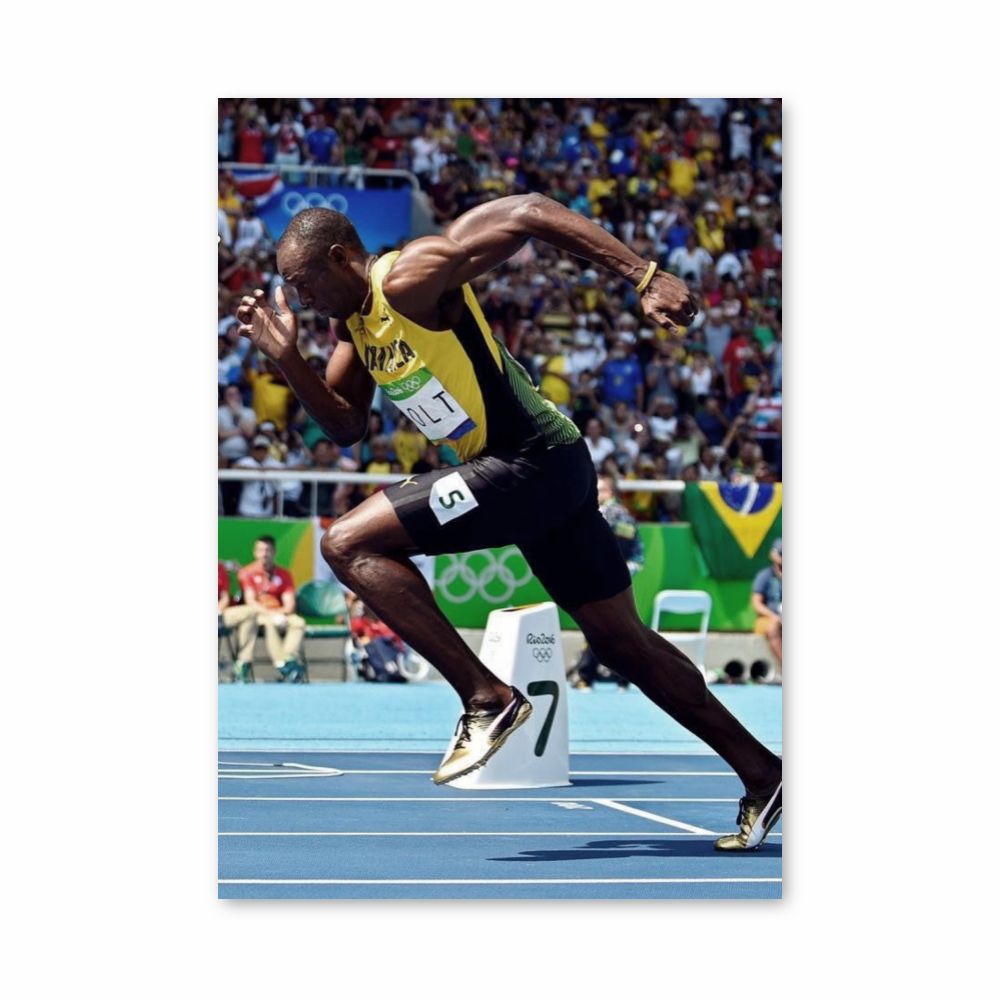 Usain Bolt Sprint Poster