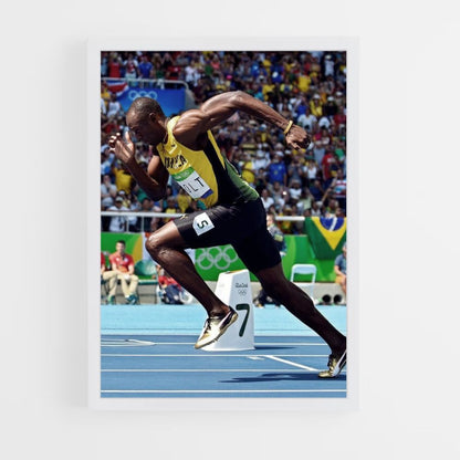 Usain Bolt Sprint Poster