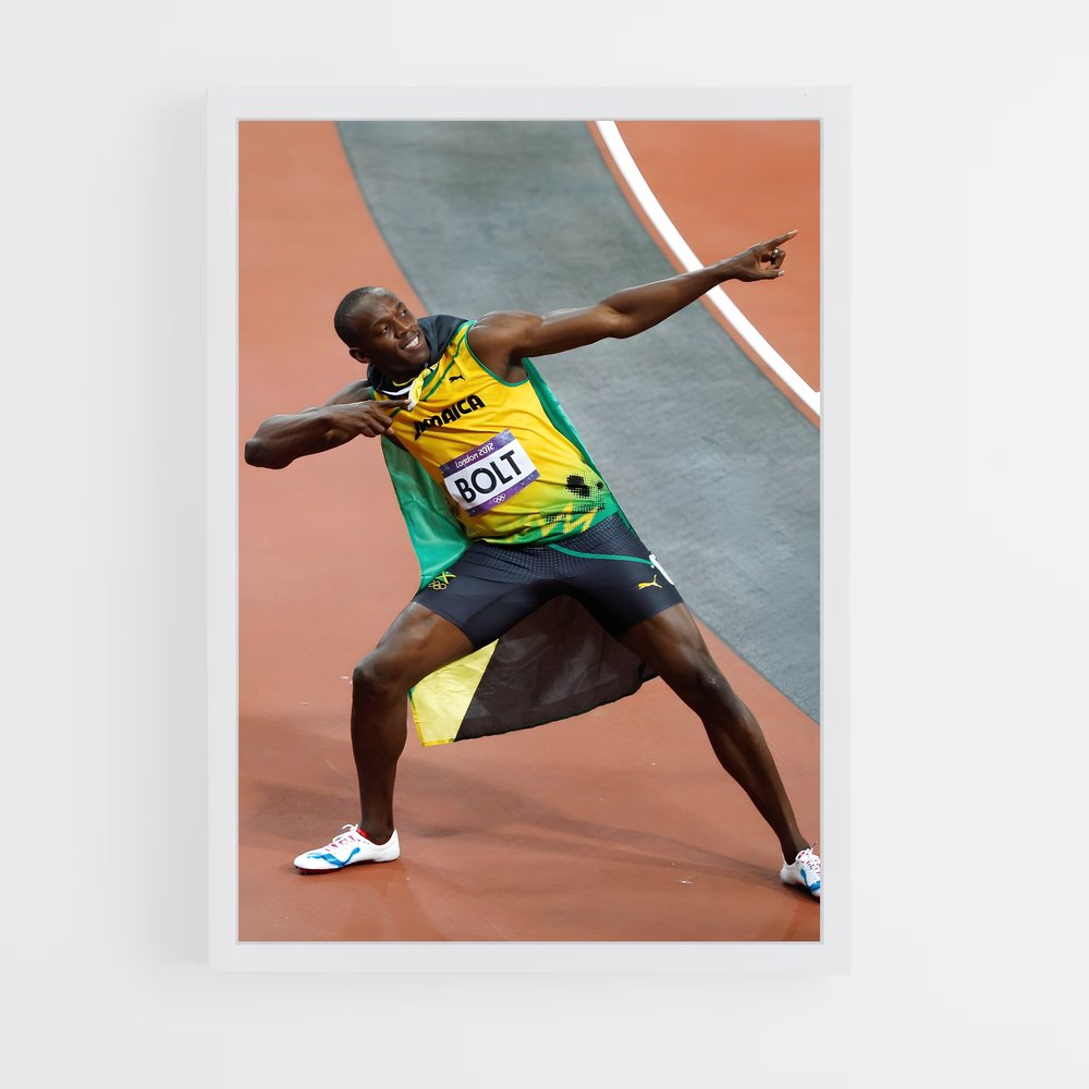 usain-bolt-5 cadre Blanc