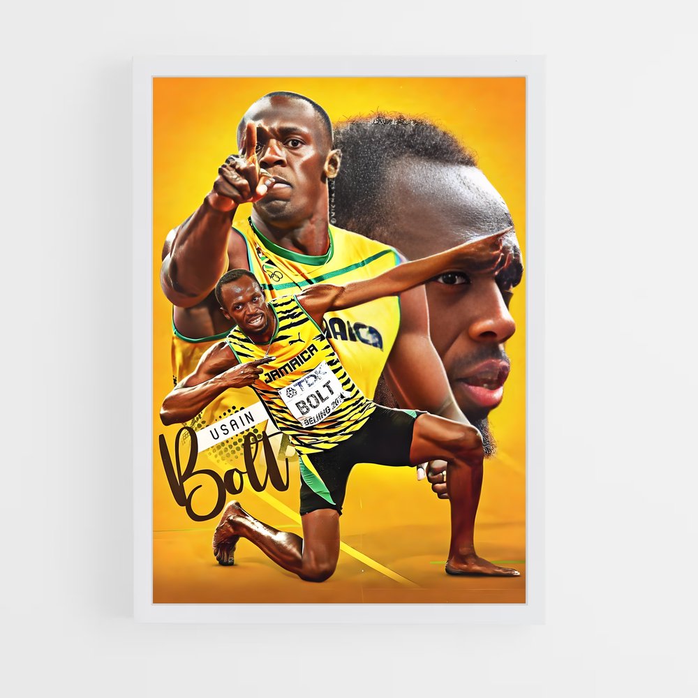 usain-bolt-6 cadre Blanc