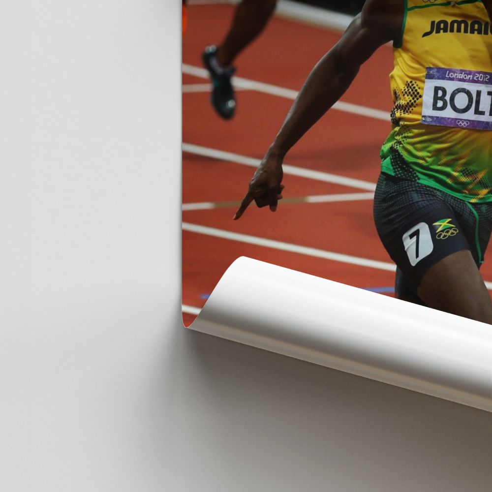 Affiche Usain Bolt-race