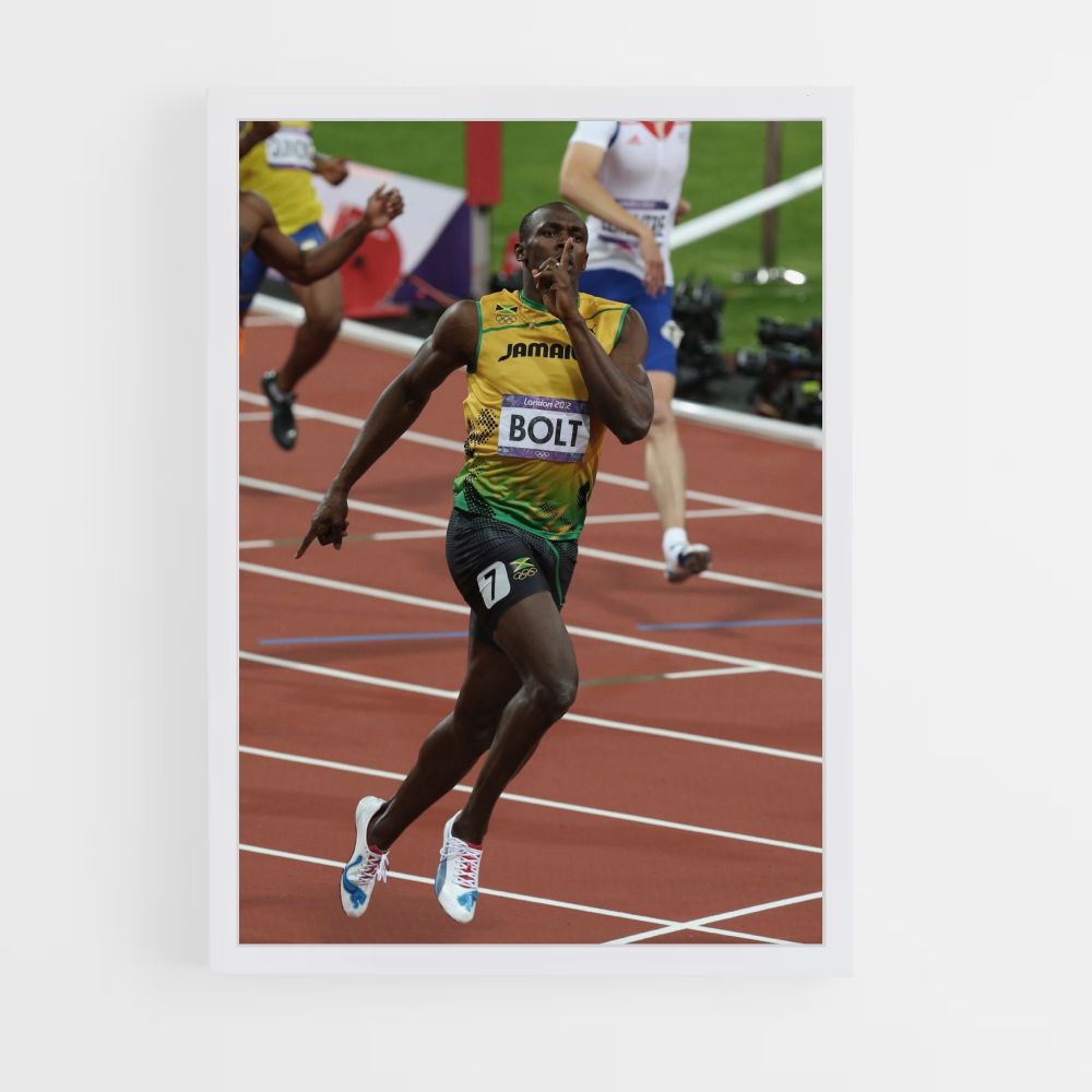 Affiche Usain Bolt-race