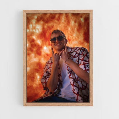 vald-1 cadre Bois clair