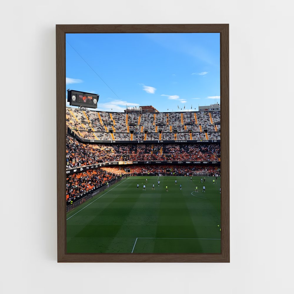 valencia-cf-7 cadre Bois foncé