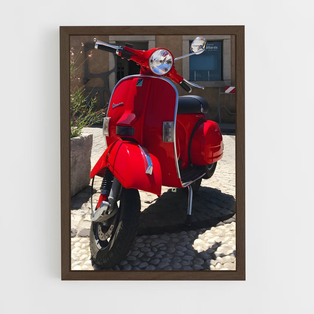 vespa-13 cadre Bois foncé