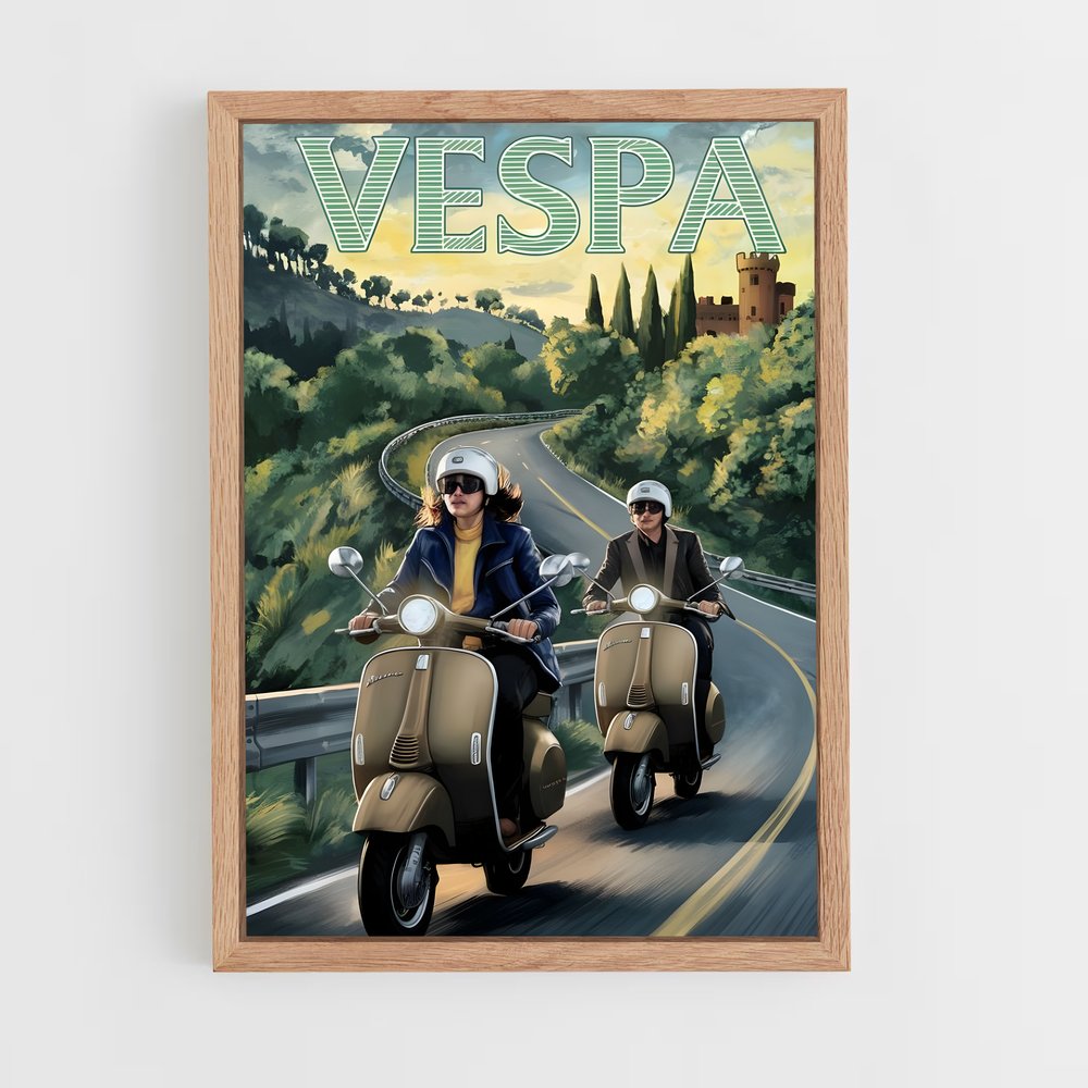 vespa-5 cadre Bois clair