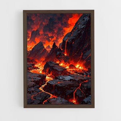 volcano-7 cadre Bois foncé