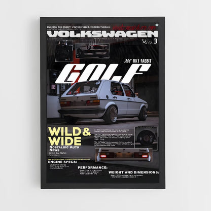 volkswagen-1 cadre Noir