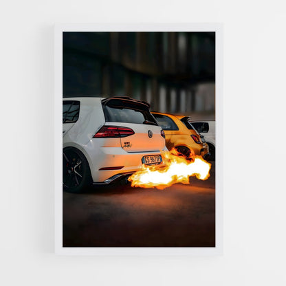 volkswagen-8 cadre Blanc