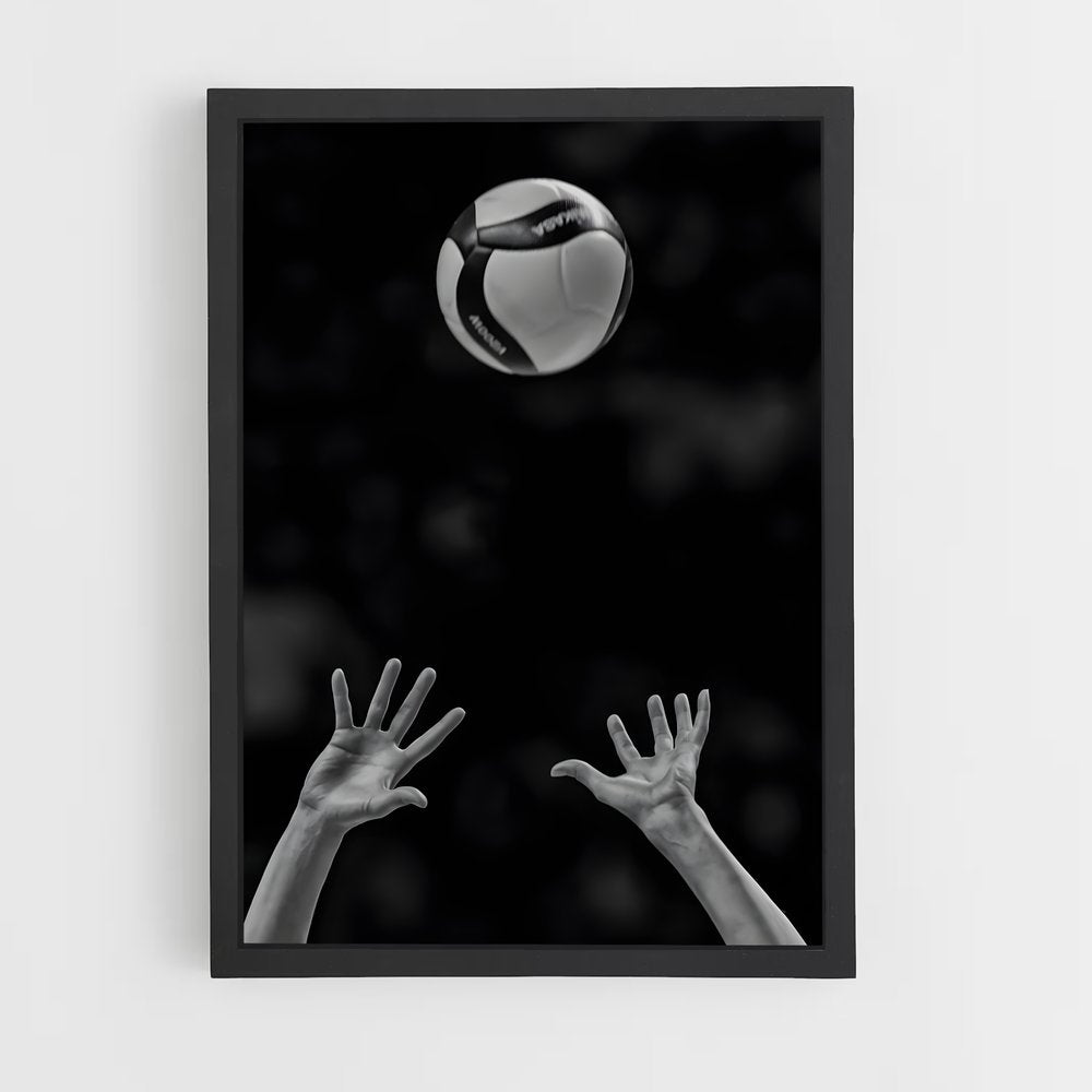 volleyball-1 cadre Noir
