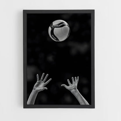 volleyball-1 cadre Noir