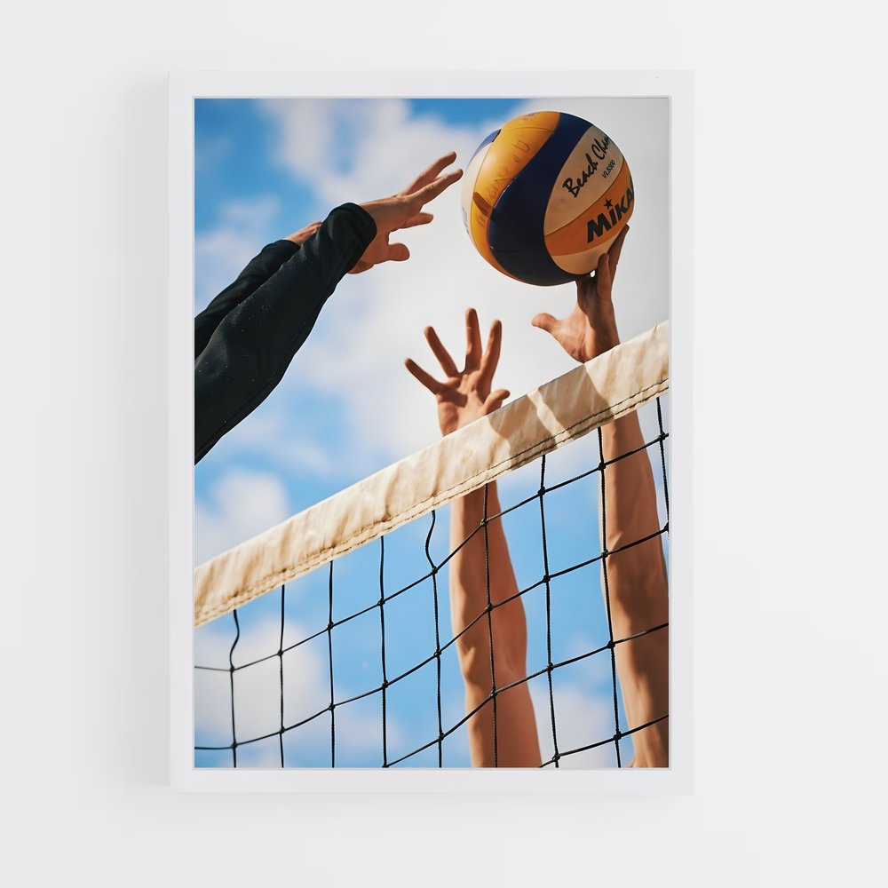 volleyball-17 cadre Blanc