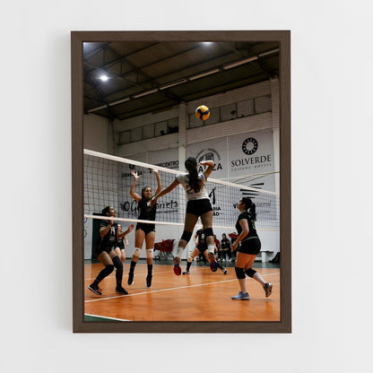 volleyball-5 cadre Bois foncé
