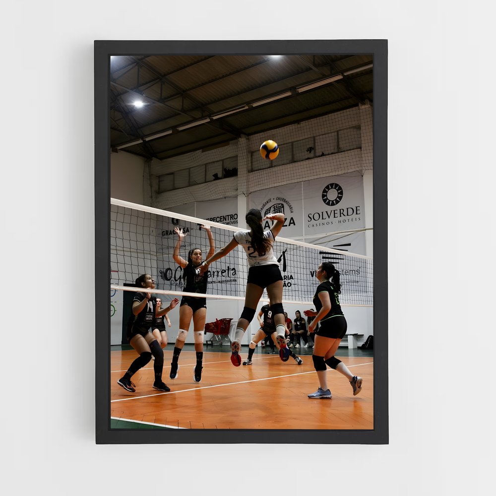 volleyball-5 cadre Noir
