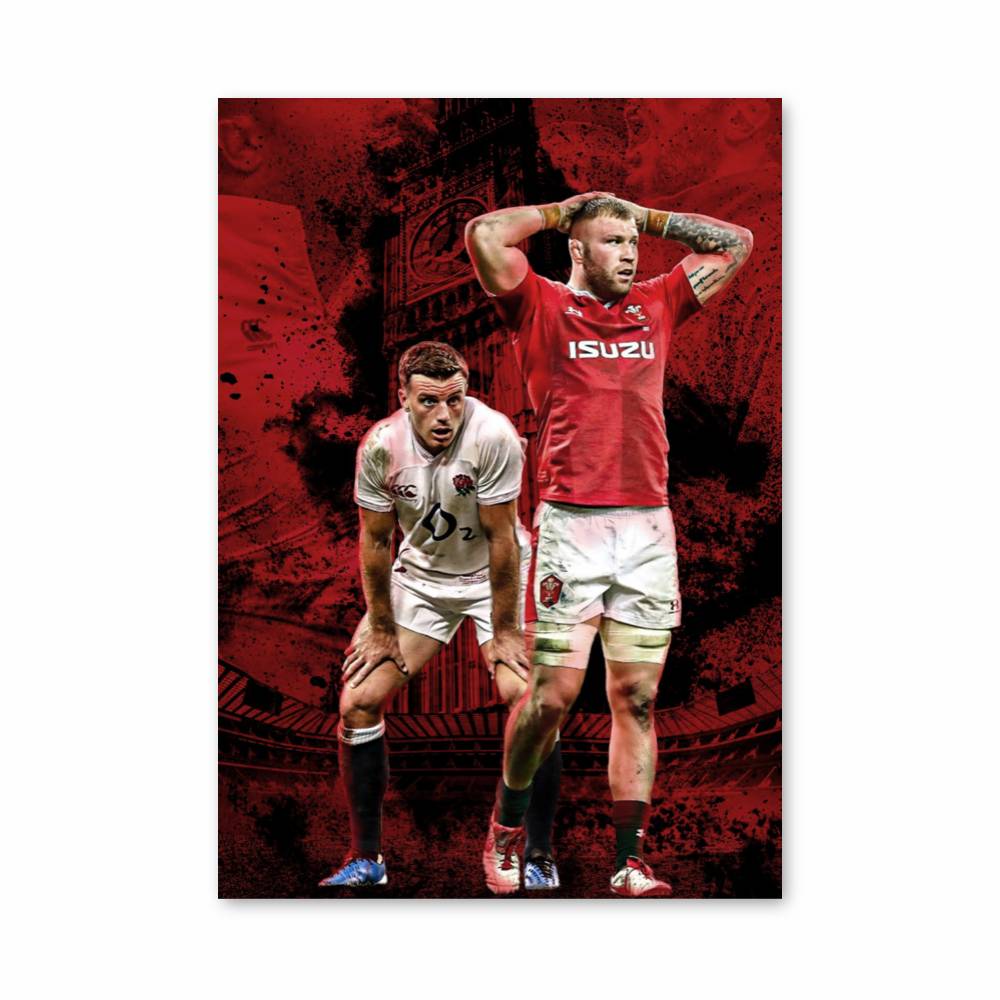 Dynamic Rugby Poster Posters Wales Rugby | Aesthetic Posters