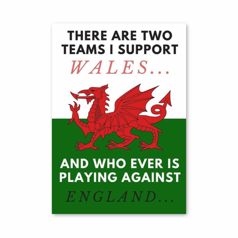 Poster Support Welsh Rugby | Aesthetic Posters