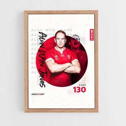wales-rugby-7 cadre Bois clair