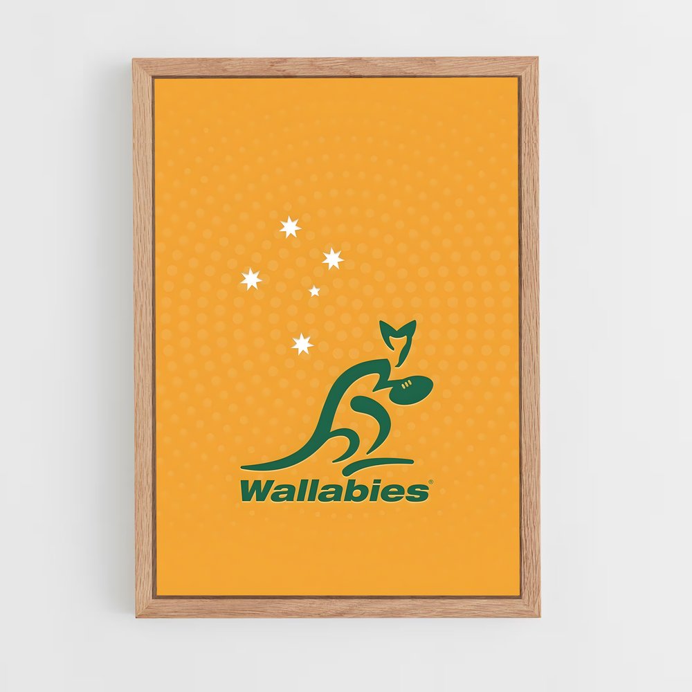 wallabies-2 cadre Bois clair
