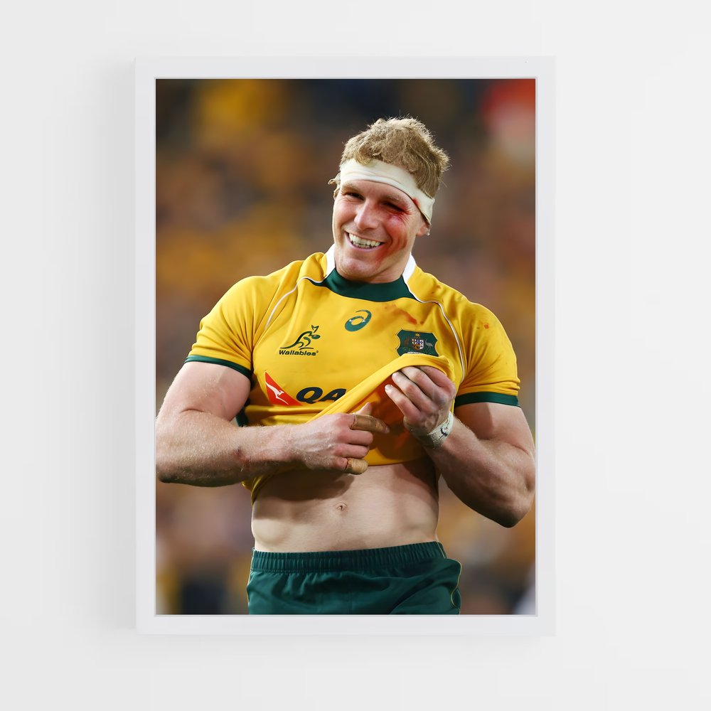 wallabies-9 cadre Blanc