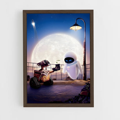 walle-6 cadre Bois foncé