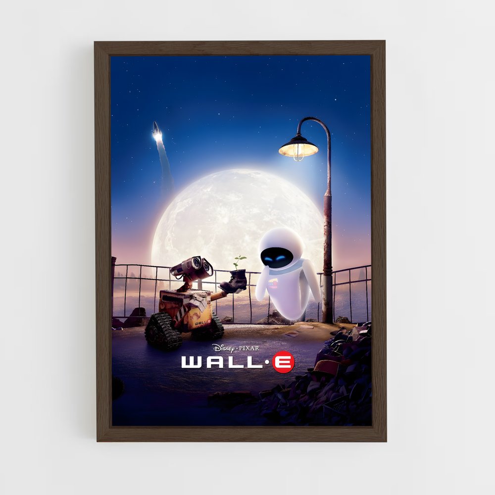 walle-8 cadre Bois foncé