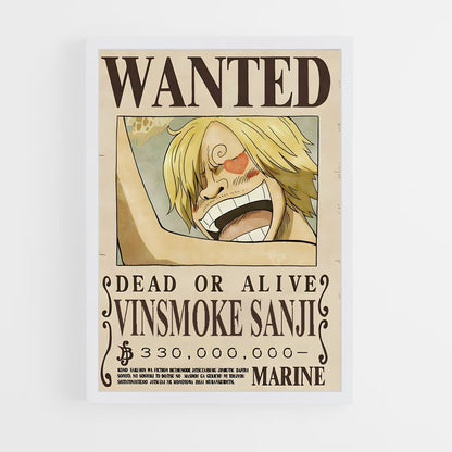 wanted-one-piece-1 cadre Blanc
