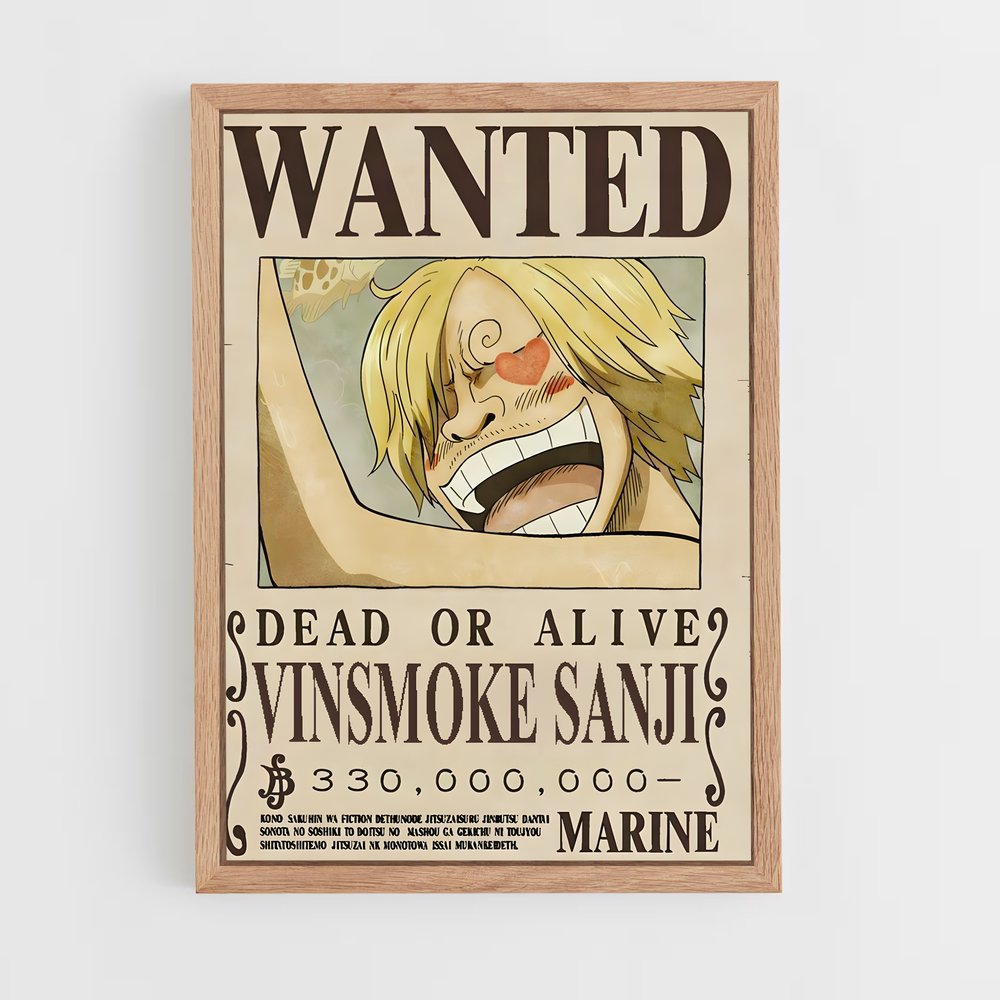 wanted-one-piece-1 cadre Bois clair