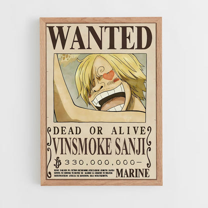 wanted-one-piece-1 cadre Bois clair