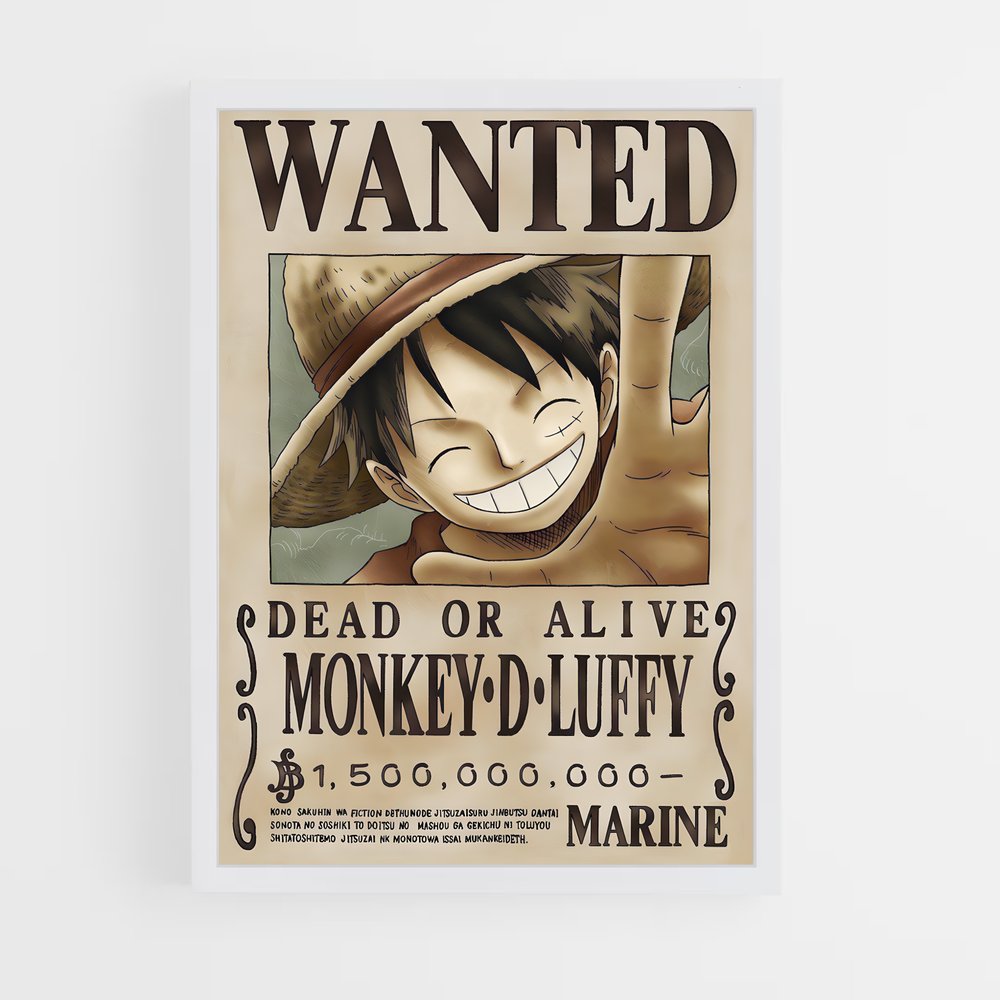 wanted-one-piece-2 cadre Blanc
