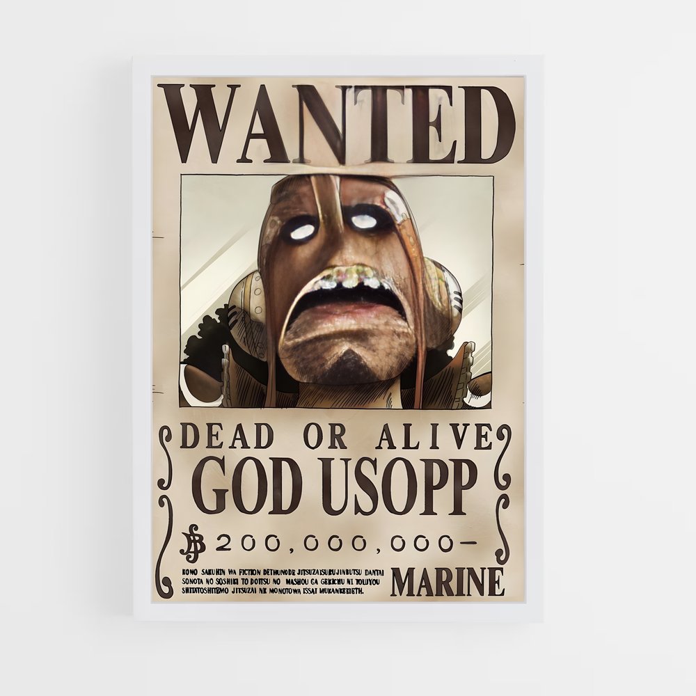 wanted-one-piece-8 cadre Blanc