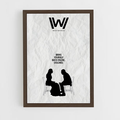 westworld-4 cadre Bois foncé