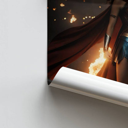 Wonder Woman Explosion Poster