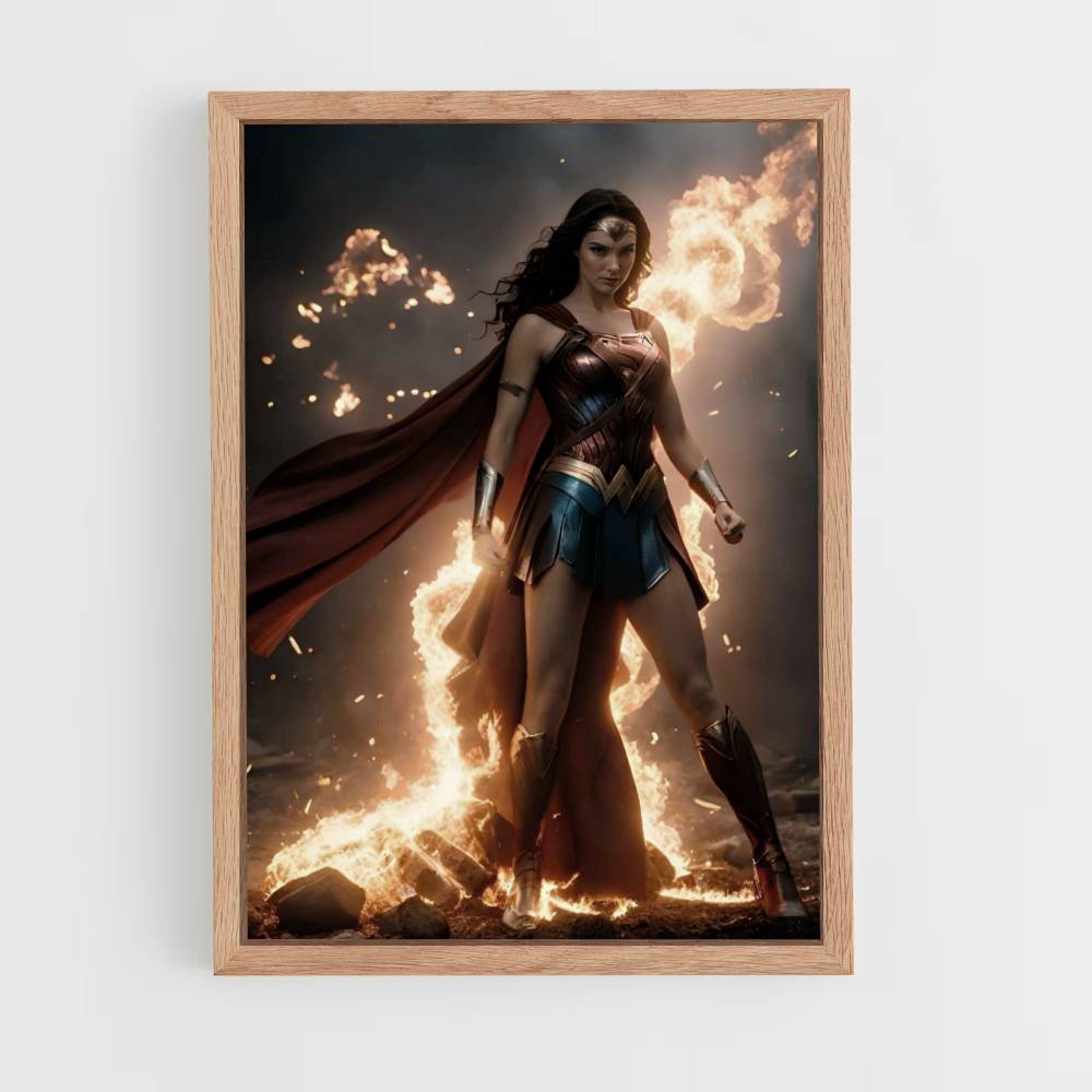 Wonder Woman Explosion Poster