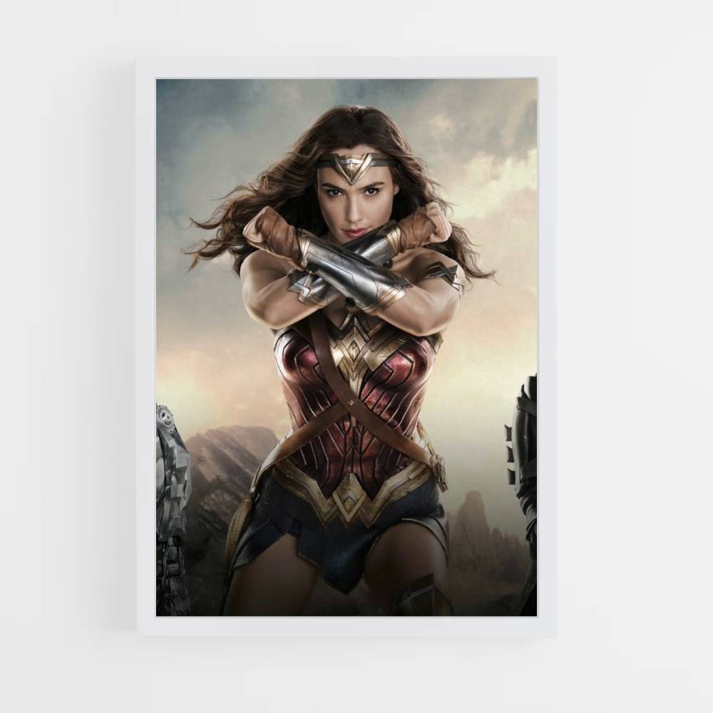 Wonder Woman Cross Poster