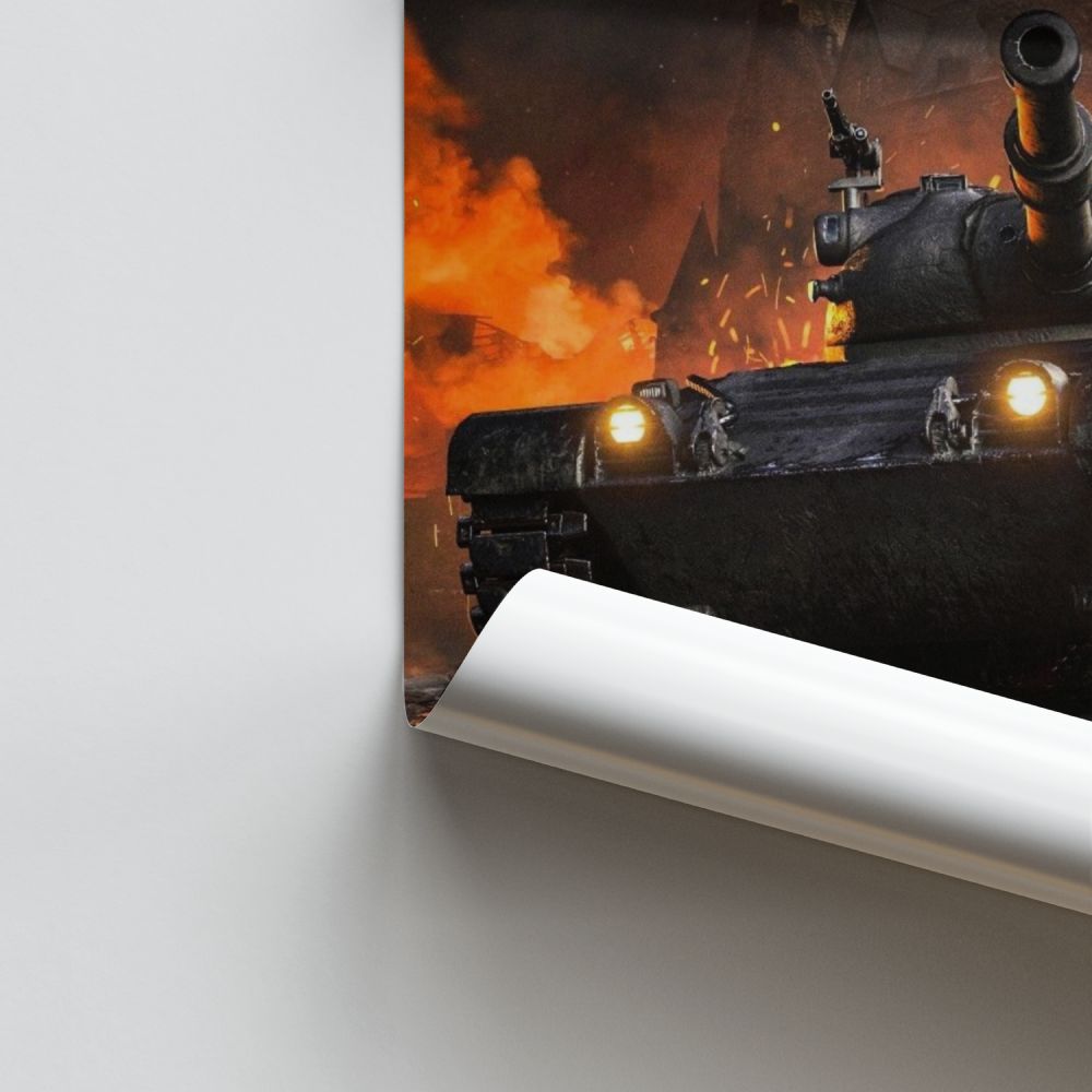 Poster Tank Fire