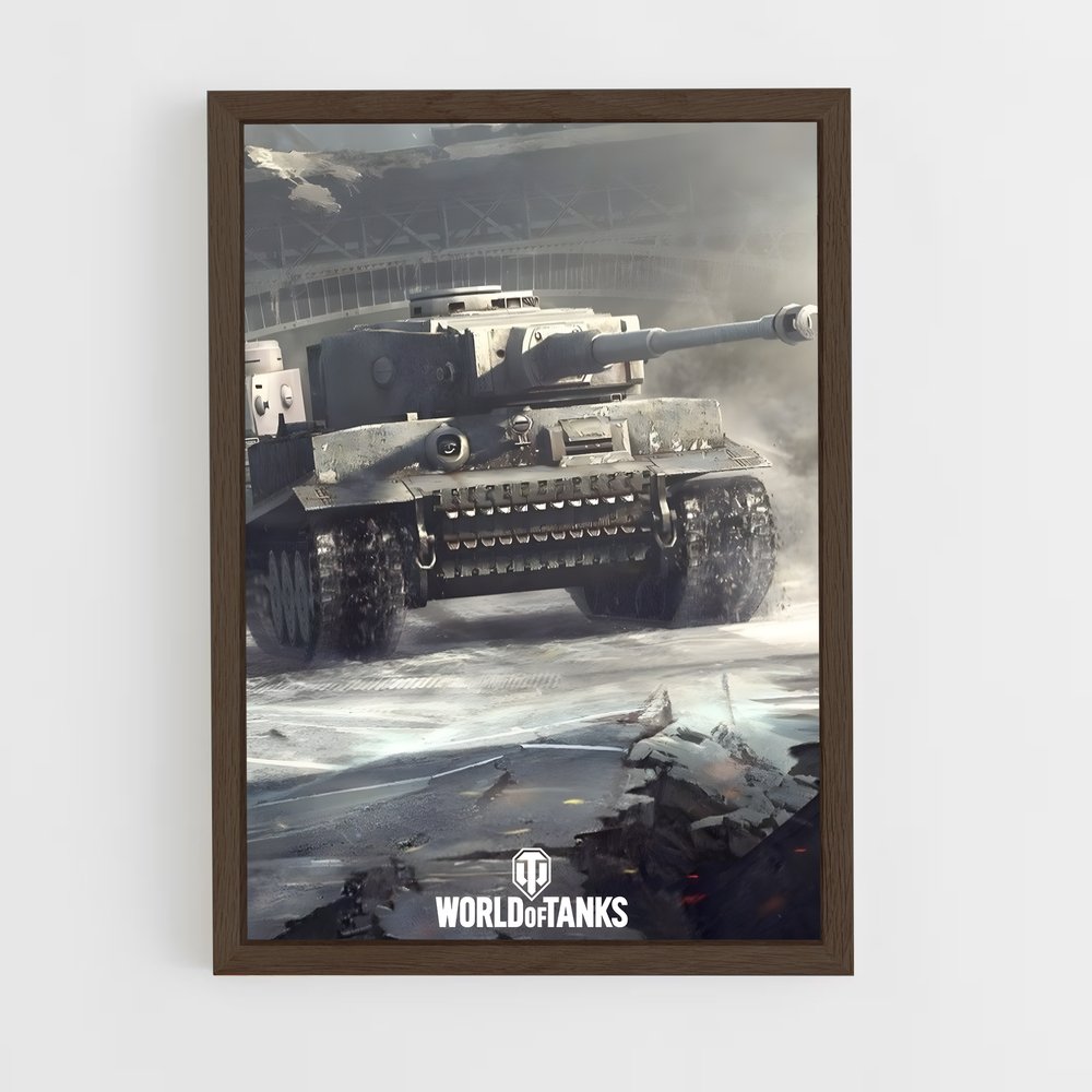 world-of-tanks-7 cadre Bois foncé