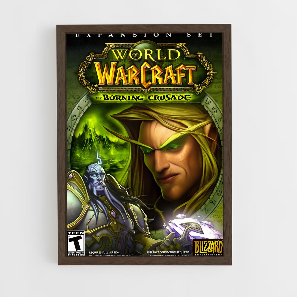 world-of-warcraft-1 cadre Bois foncé